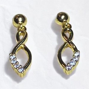 Brinco Pendente Infinito Trabalhado