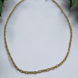 Corrente Cartier Cadeado 2.5x4mm Masculino