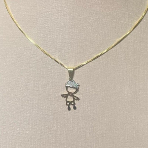 Corrente Pingente Menino Fino