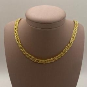 Garbantilha Trançada 5 Fios Larga - 45cm