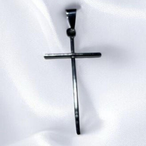 Pingente Crucifixo Fino Aço Inox