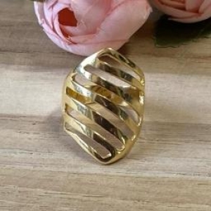 Anel Vazado Diagonal Tam 14