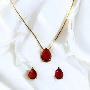 Conjunto Br/Cr Gota Vermelha