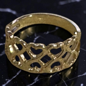 Anel Corações Duplos