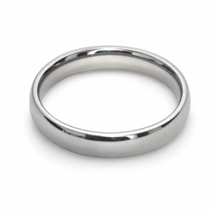 Aliança Inox Abaulada 4mm