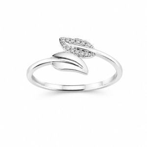 Anel Folhas Zirconias / Lisa