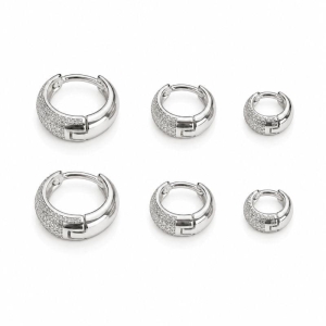 Trio Brincos Argola Detalhado