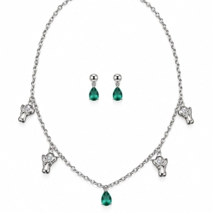Conjunto Alegria Pedra Verde - Anjinho