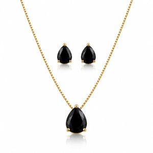 Conjunto Gotas Preto