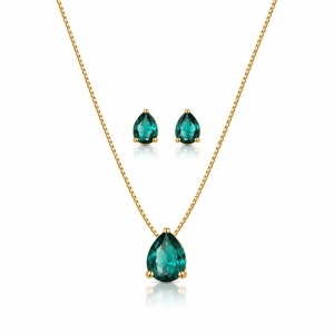 Conjunto Gotas Turmalina