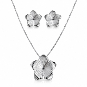 Conjunto Organico de Flor c/ Detalhes a Laser