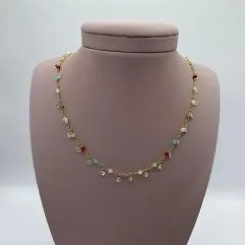 Chocker Zirconia c/ Pedra Color