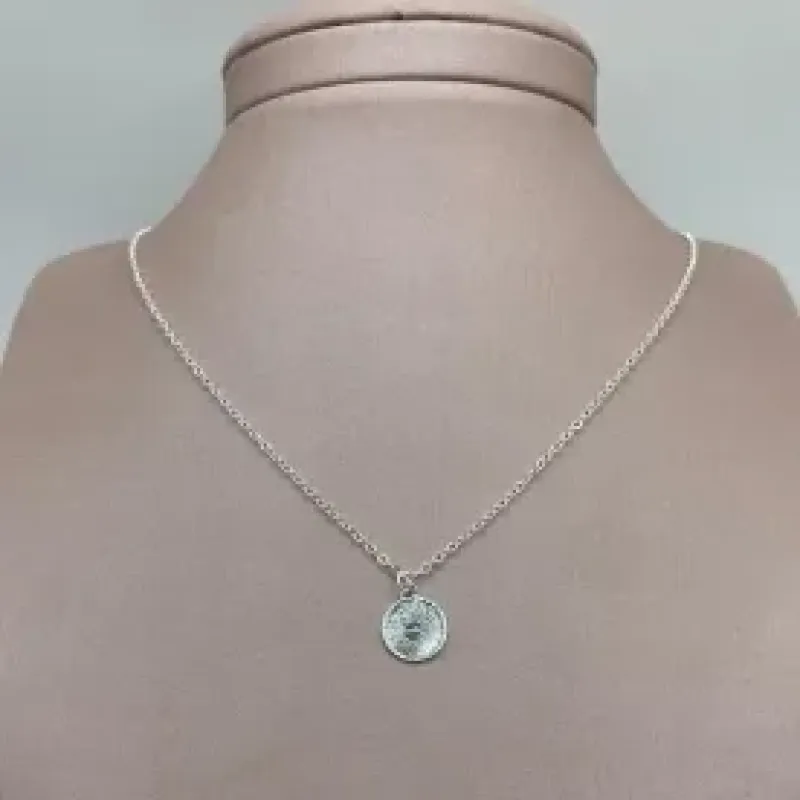 Corrente c/ Medalha Pai Nosso 45cm Prata