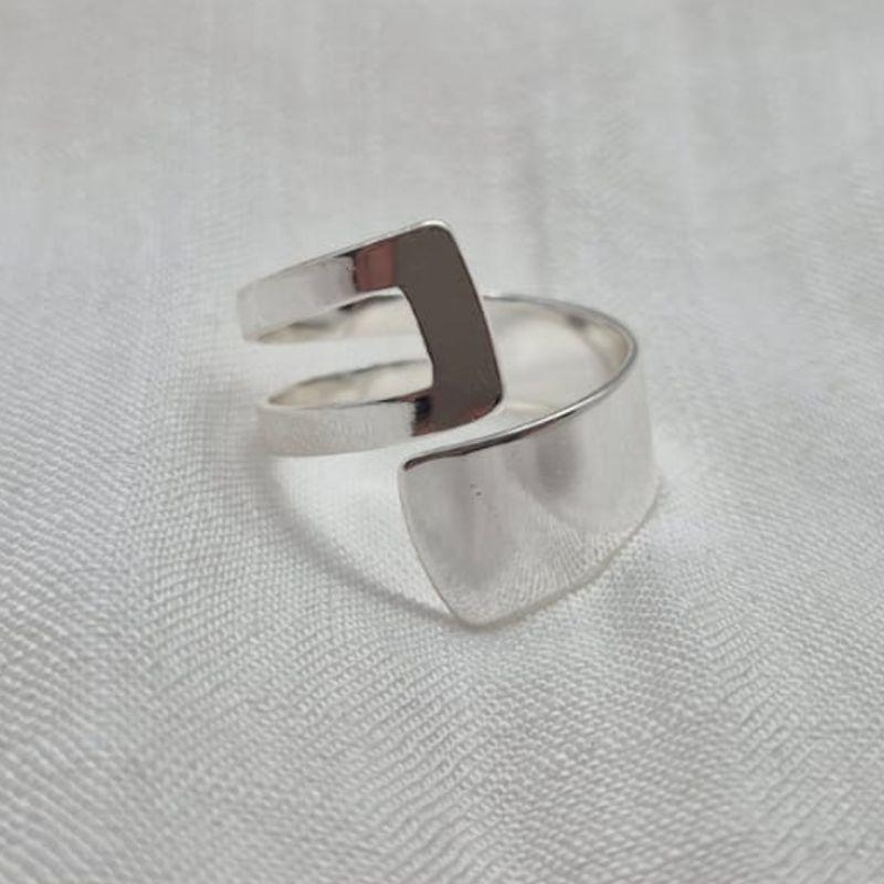 Anel Chapeado Quadrado