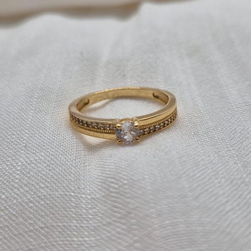 Anel Solitário Brilhante