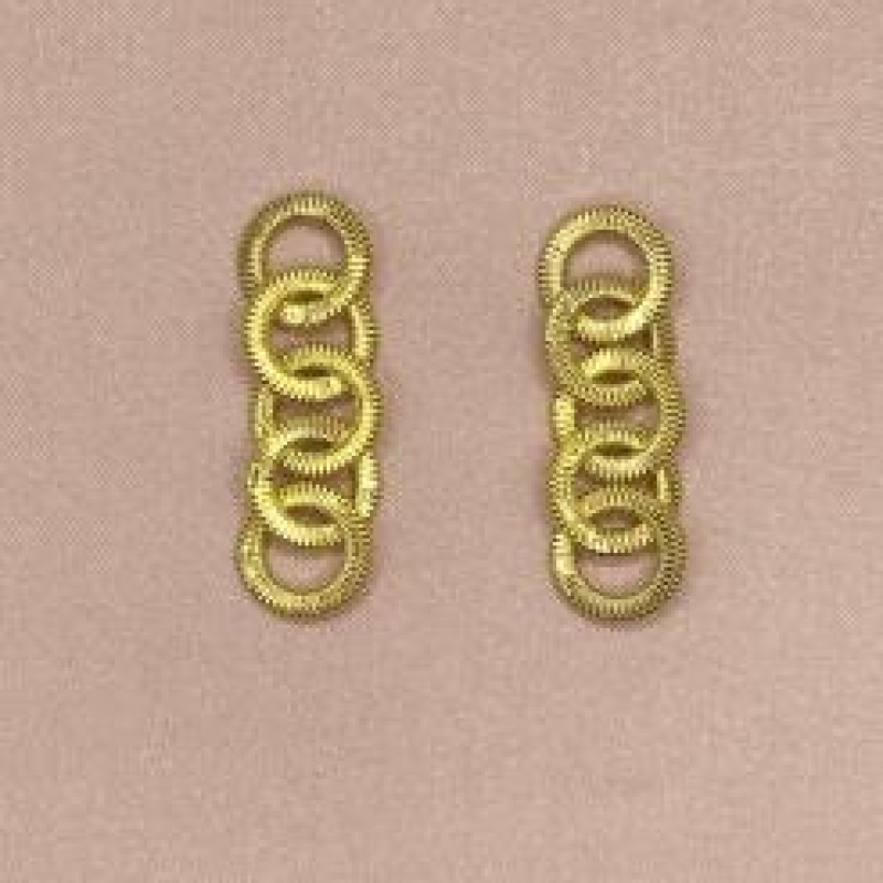 Brinco 5 Argolas Trabalhadas