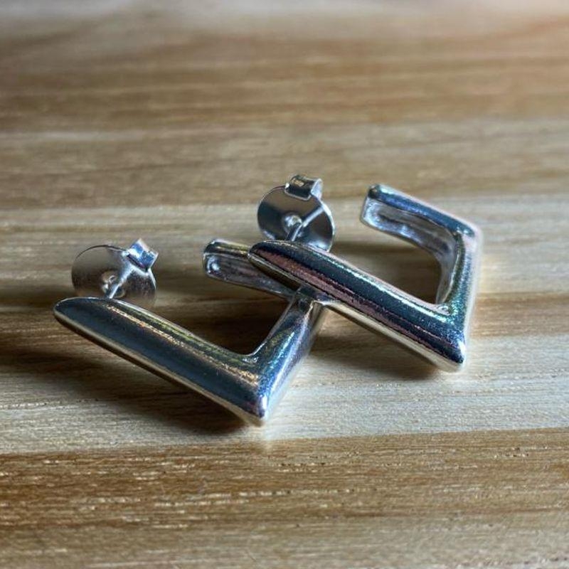 Brinco Argola Retangular Grande