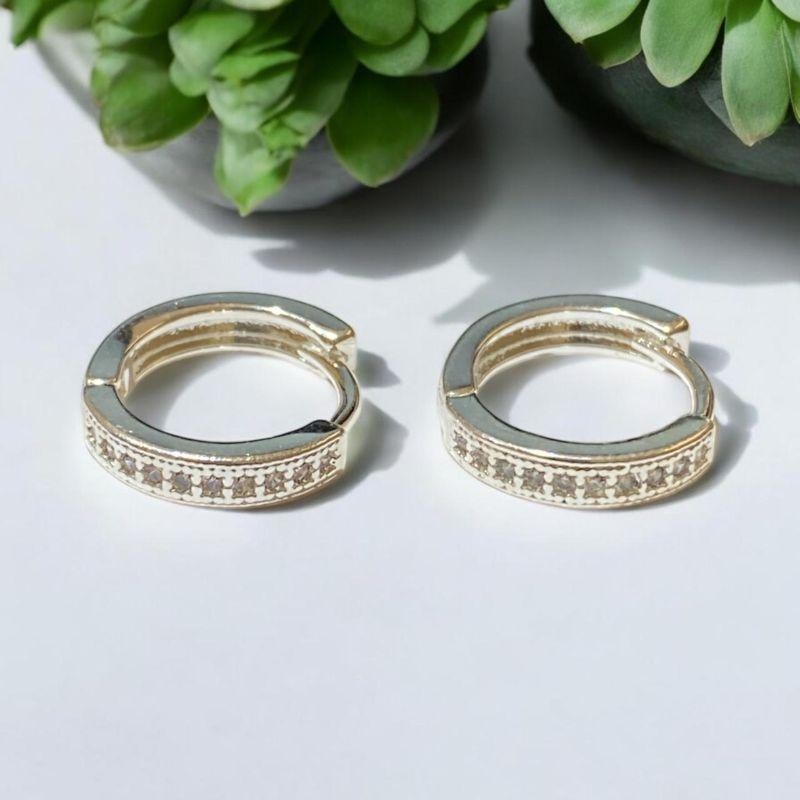 Brinco Argolinha c/ Brilhantes