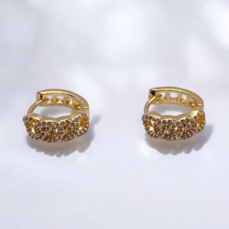 Brinco Argolinha Cravejada