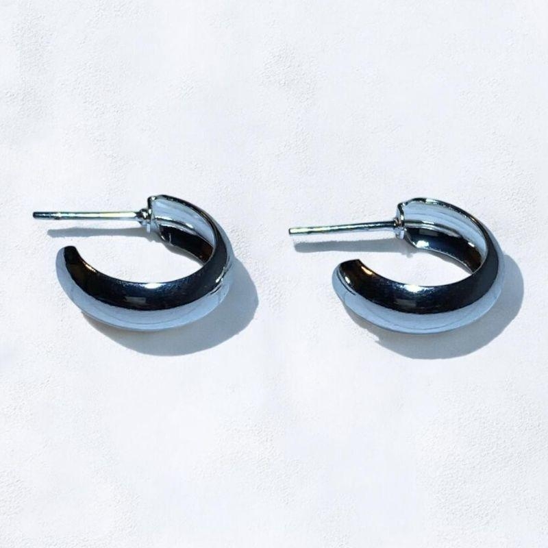 Brinco Argolinha Incompleta Prata