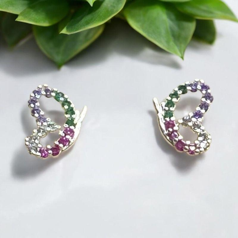 Brinco Borboleta Color