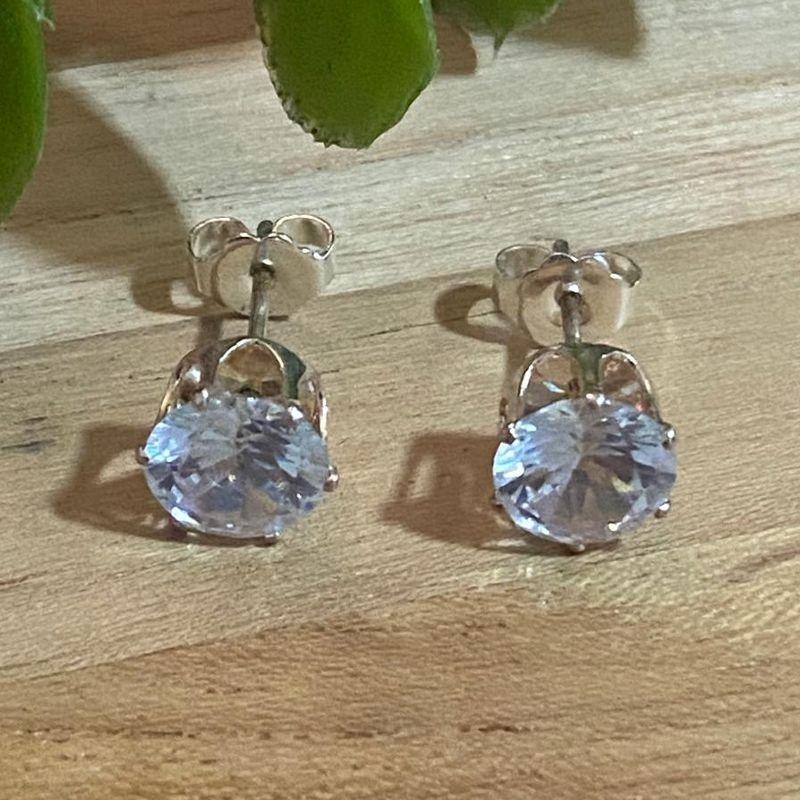 Brinco Brilhante Grande Prata