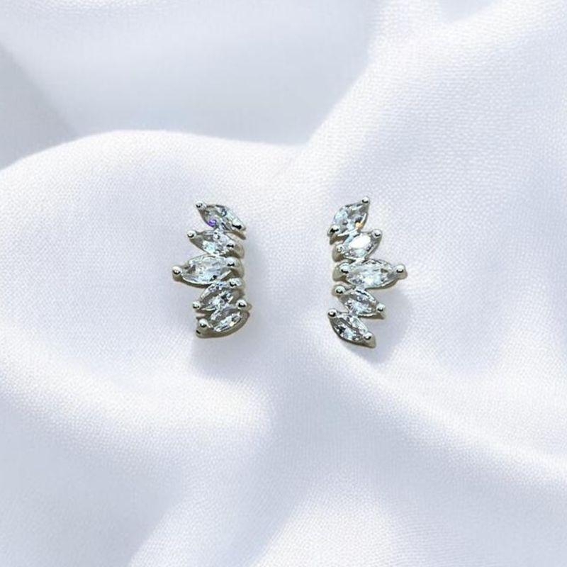 Brinco Cravejado Mini Navetes