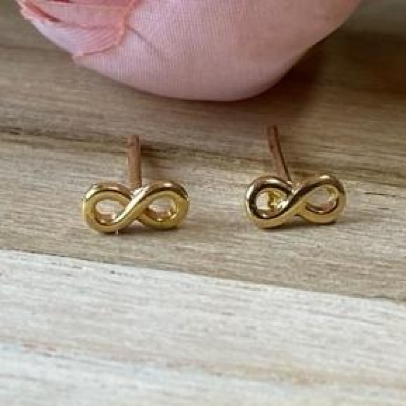 Brinco Infinito Mini Dourado