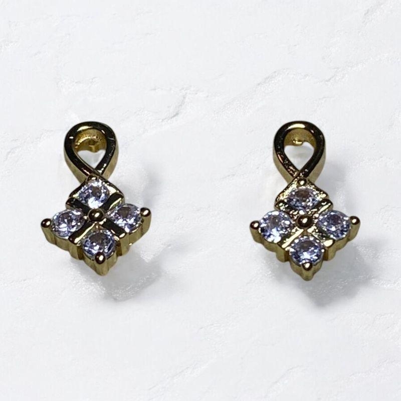 Brinco Losango Brilhantes