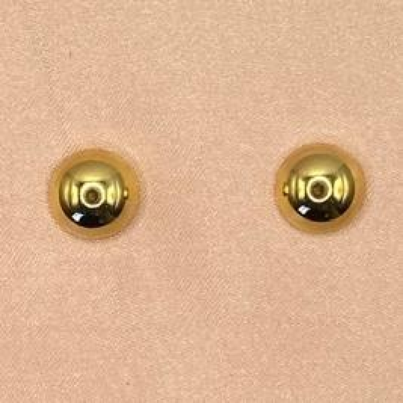 Brinco Meia Perola Dourada Grande