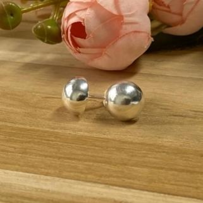 Brinco Meia Perola Prata P