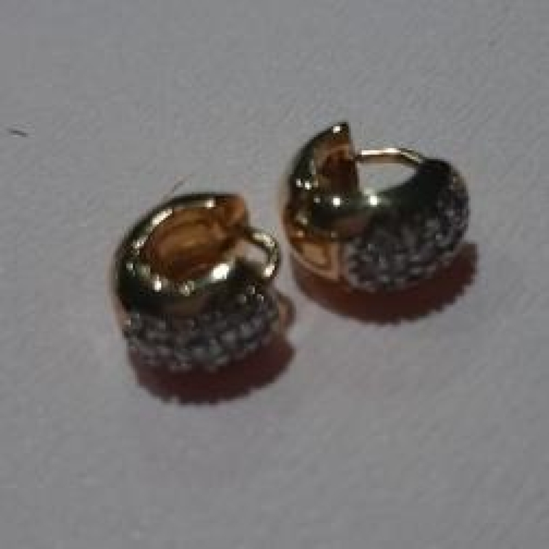 Brinco Mini Argolinhas Zirconias