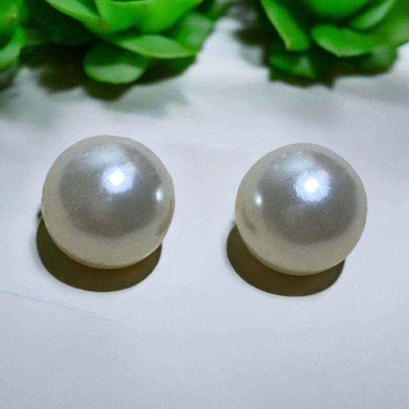 Brinco Perola 12mm Prata