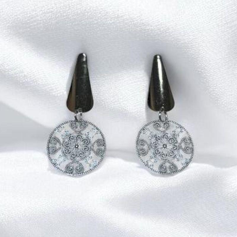 Brinco Redondo Vazado Pequeno Aço Inox