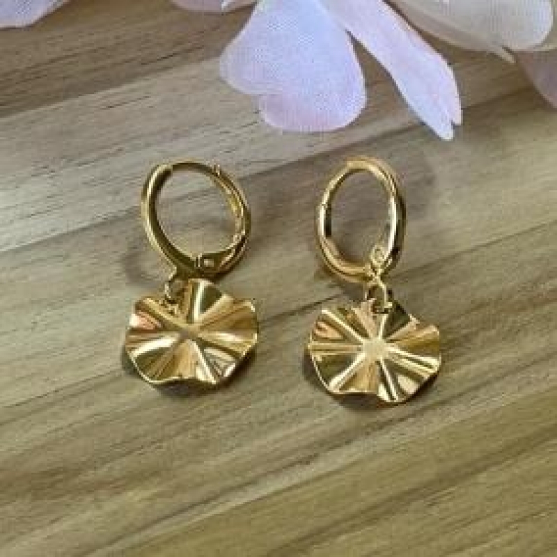 Brinco Roda Ondulada Pendurara