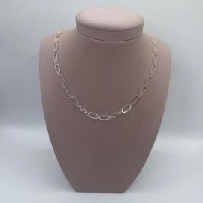 Corrente Chocker Elos Prata