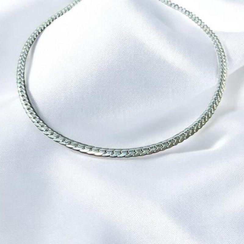 Corrente Fita Grossa Masculina Aço Inox