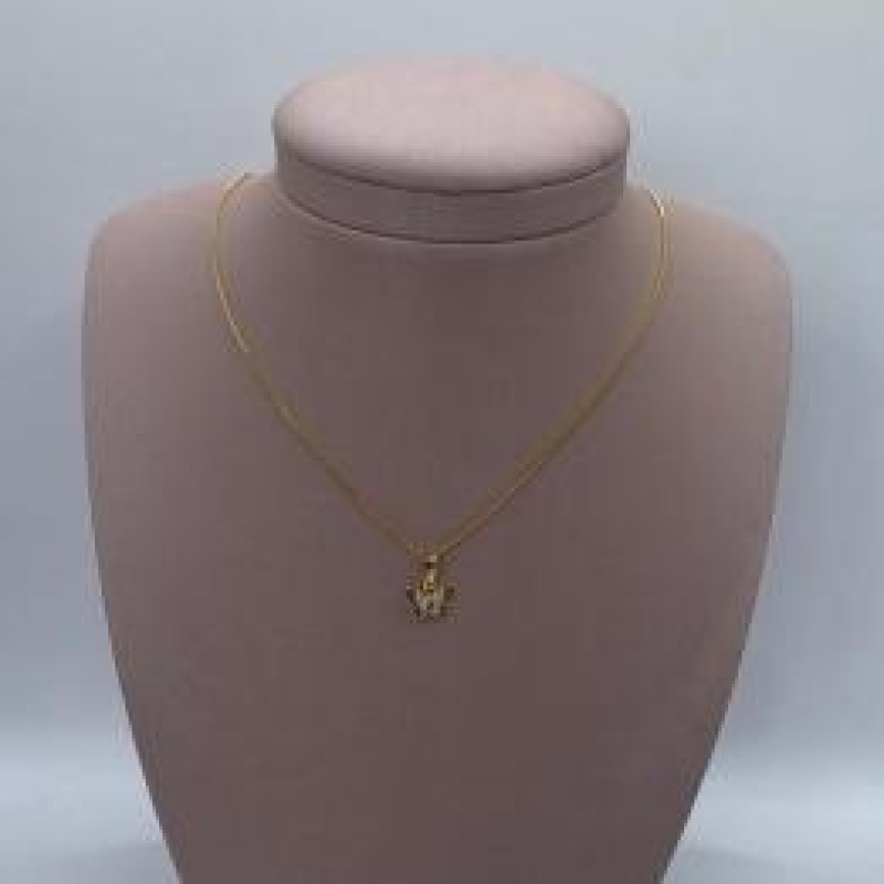 Corrente Pingente Borboleta Cravejado