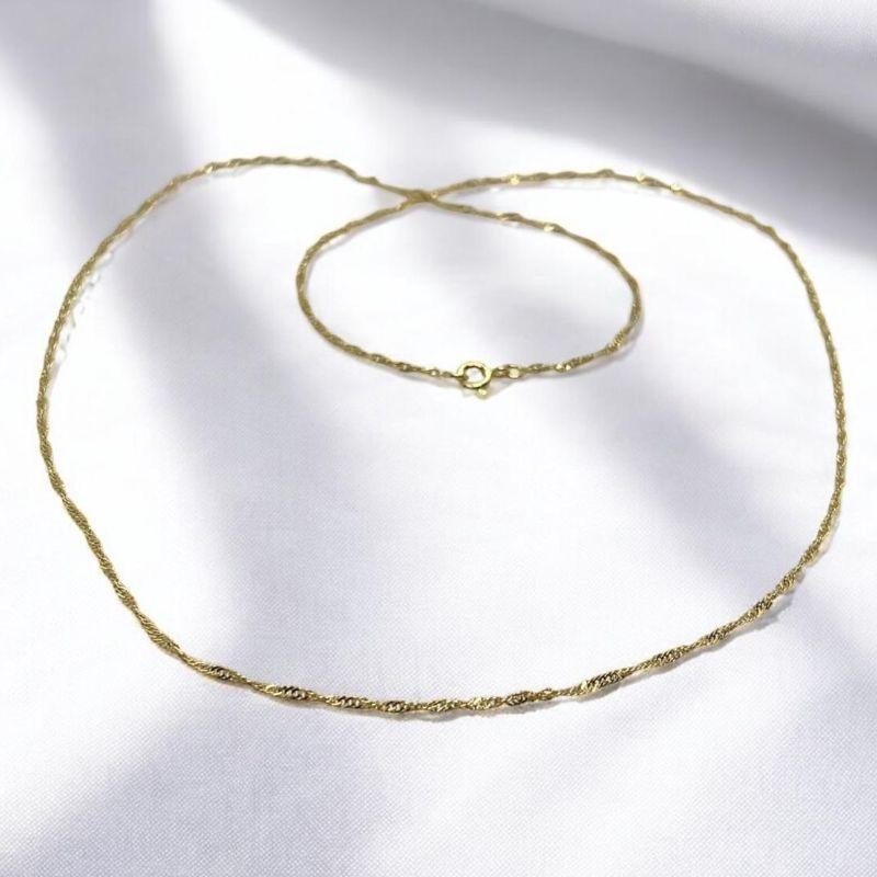 Corrente Singapura Fio 0,25mm 70cm