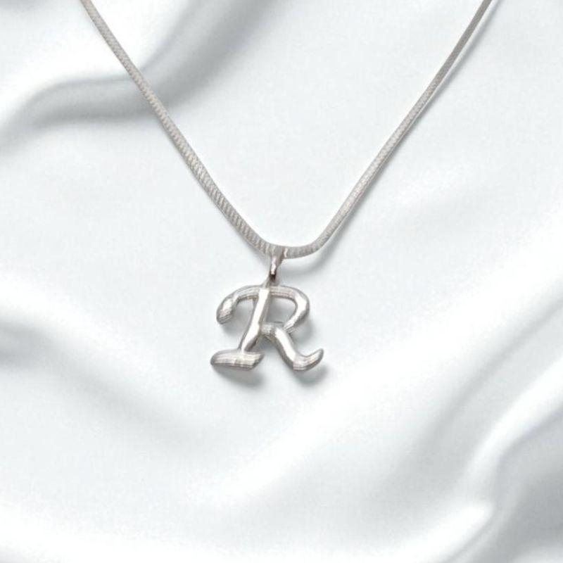 Corrente Veneziana Pingente Letra 