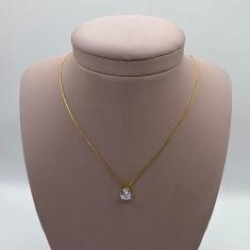 Gargantilha Pingente Gota Cristal