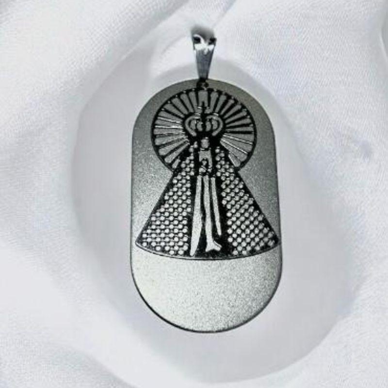 Pingente Nossa Senhora Aço Inox