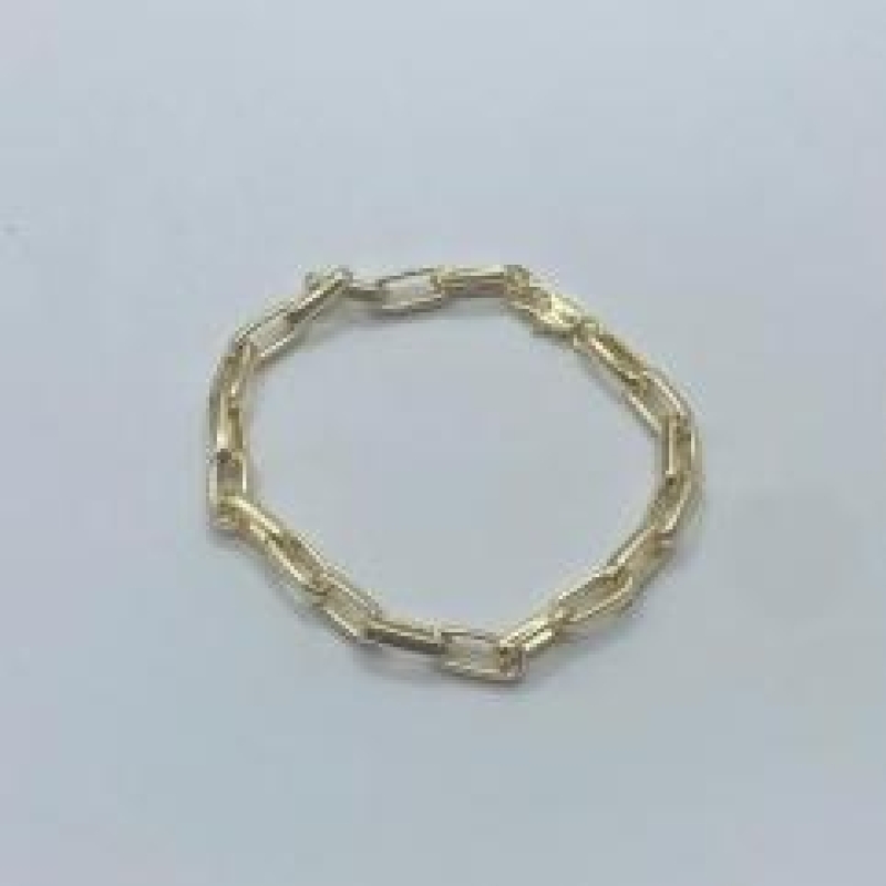 Pulseira Cartier Alongada 5x12mm Fecho Italiano 21cm