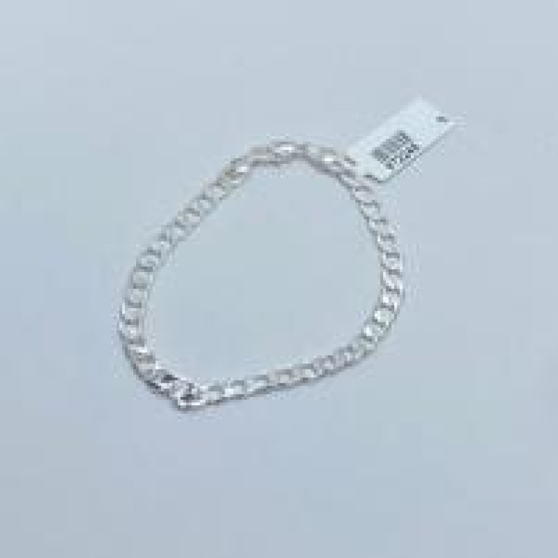 Pulseira Fígaro 3x1 Prata