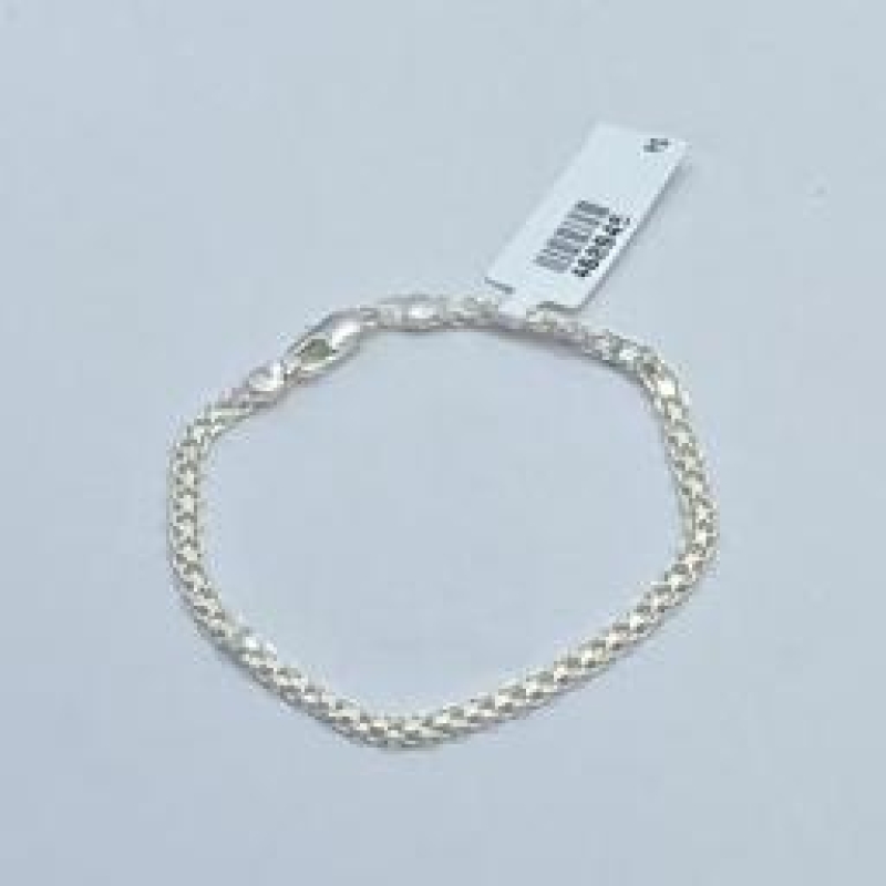 Pulseira Fita Fio Dupla Solda Prata