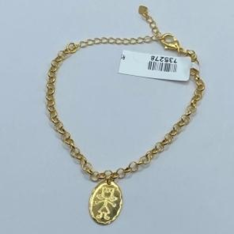 Pulseira Pingente Chapa Menina