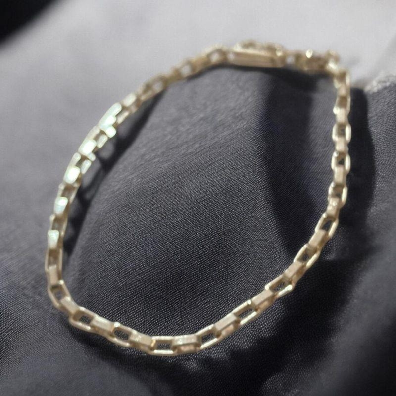 Pulseira Tijolinho 3mm Prata