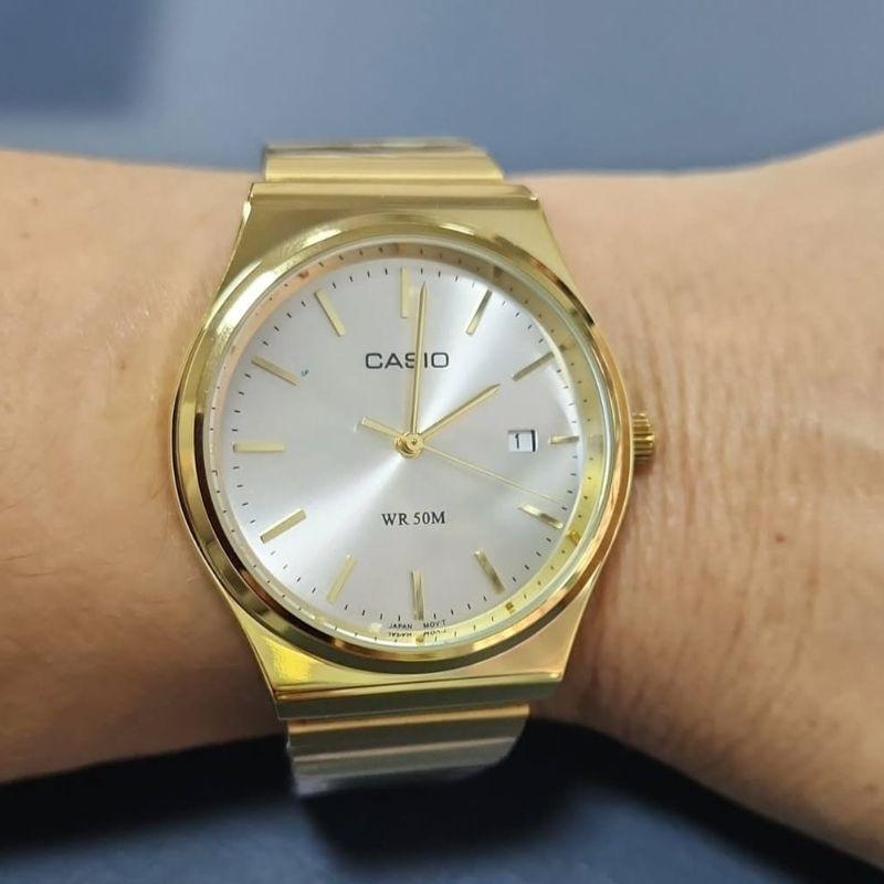 Relogio Redondo Dourado Cassio