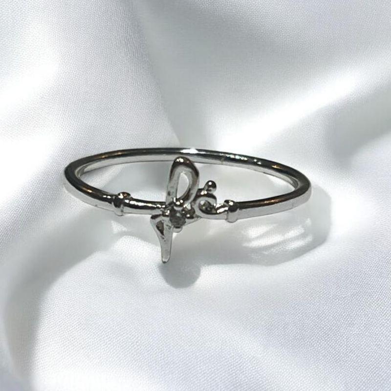 Anel Fé com Brilhante