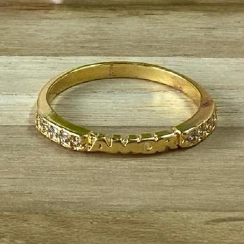 Anel Amor c/ Brilhantes Laterais